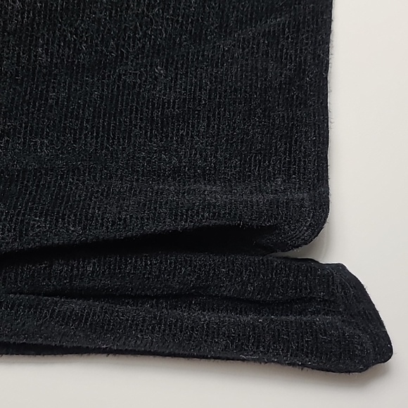 SANCTUARY Plush Teddy Mock Neck Black Sweater Size Large - Picture 3 of 16